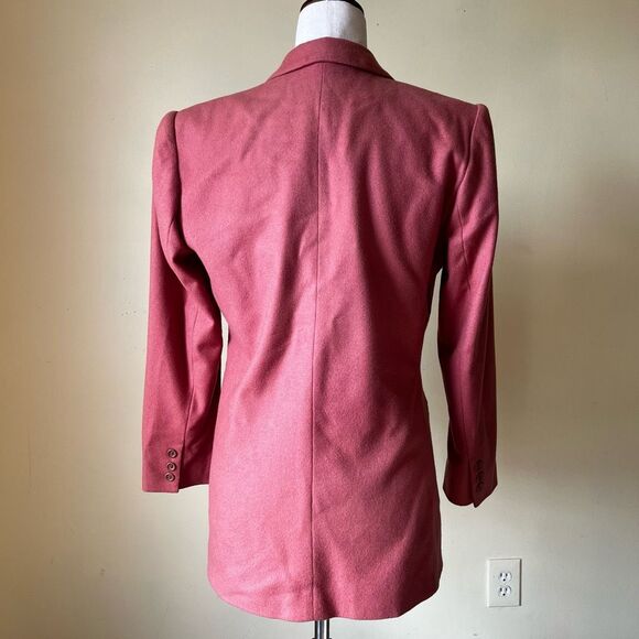 Vintage Lands' End Wool Cashmere Blazer Jacket Single‎ Button Women's Petite 6P - Picture 3 of 8